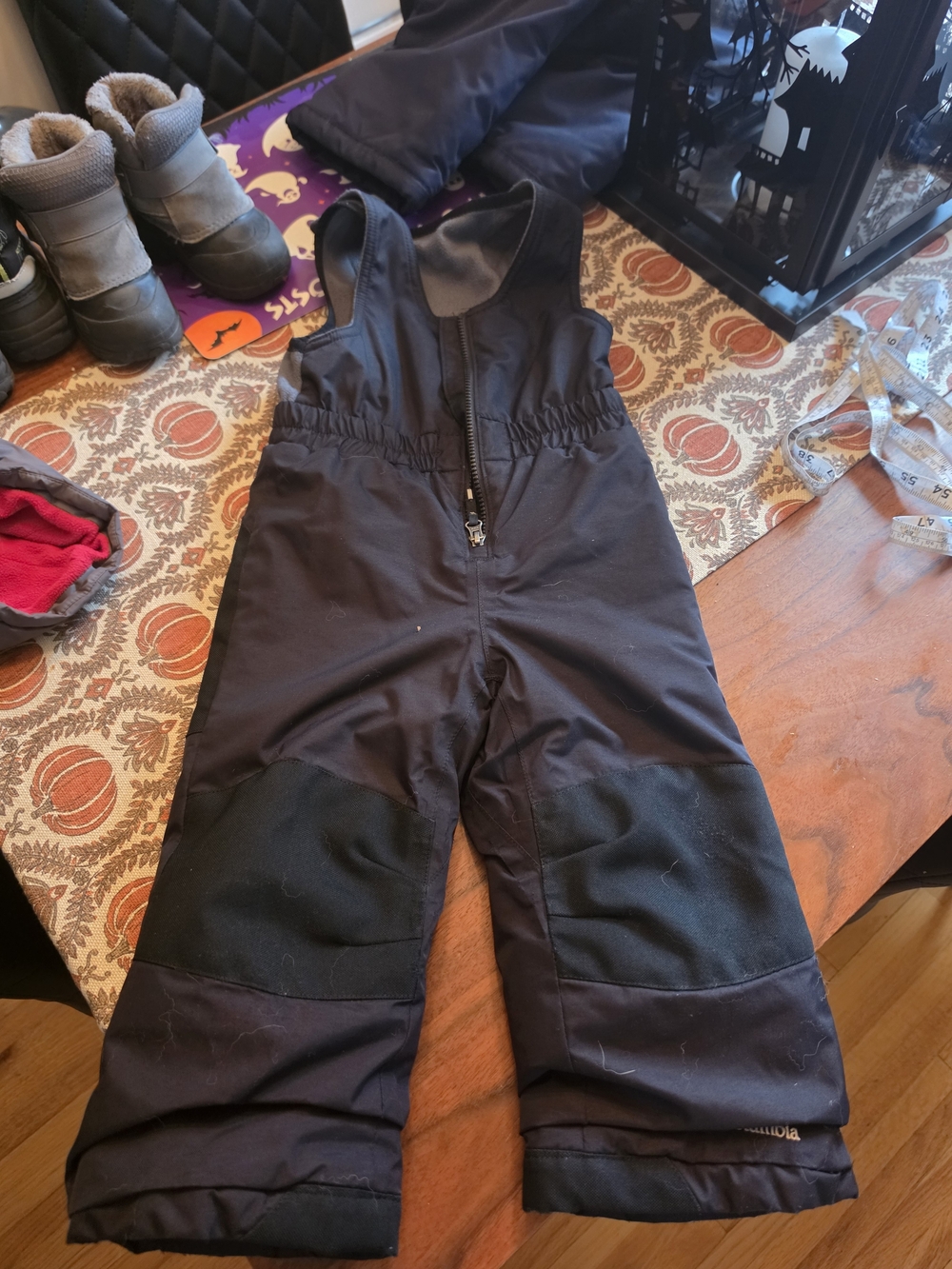 Columbia Black Kids Insulated Snow Bib Pants